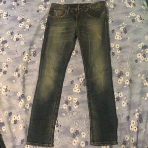 NWT R13 Dirty blue skinny jeans